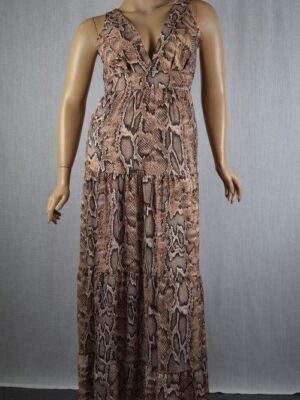 Vestido estampa animal