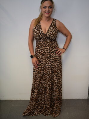 Vestido estampa animal