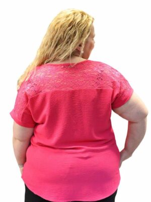 Blusa com renda Tamanhos Grandes de Verão