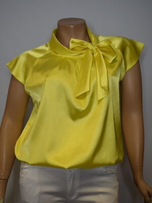 Blusa cetim sem decote Verão Tamanhos Grandes